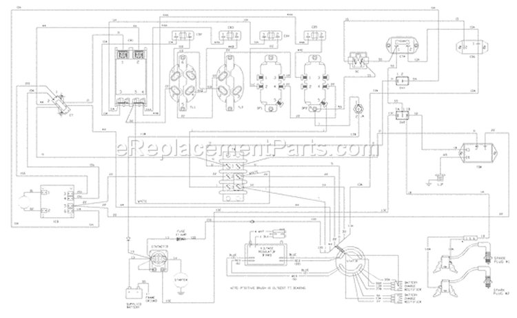 Page E Diagram and Parts List for 1934-0  Briggs and Stratton Generator